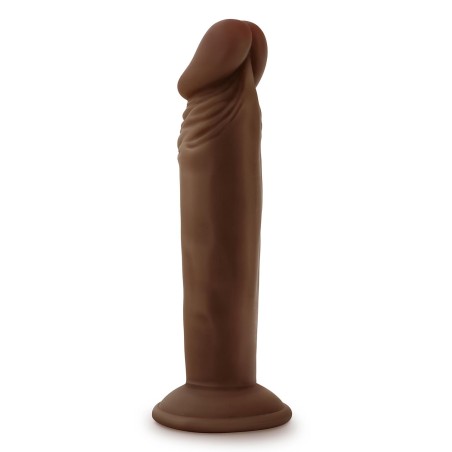 DR. SKIN, PLUS, POSABLE, DILDO, 15cm, CHOCOLATE