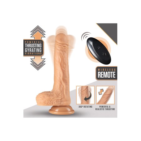 DR. SKIN, Silicone, Dr. Grey,  Thrusting, Dildo, 18cm, Vanilla