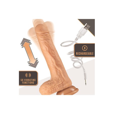 DR. SKIN, Silicone, Dr. Grey,  Thrusting, Dildo, 18cm, Vanilla