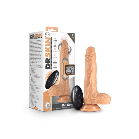 DR. SKIN, Silicone, Dr. Grey,  Thrusting, Dildo, 18cm, Vanilla