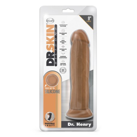 DR. SKIN, Silicone, DR. Henry, Dildo, With, Suction Cup, 23cm, Mocha