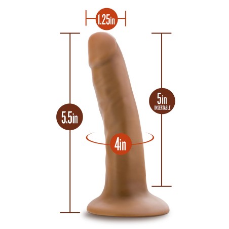 DR. SKIN, SILICONE, DR. LUCAS, Dildo, With Suction Cup 12, Mocha