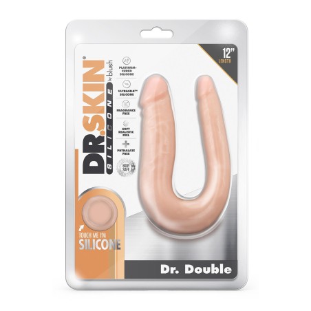 DR. SKIN, SILICONE, DR. DOUBLE, Double Dong, 30cm, Vanilla