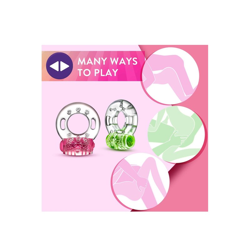 PLAY WITH ME, AROUSER, VIBRATING, C-RING, pink