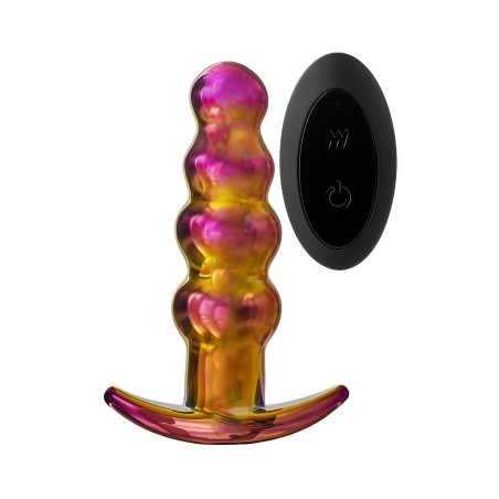 GLAMOUR | Glass Remote Vibrator | Beaded Plug