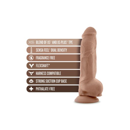 AU NATUREL, Big Boy, Realistic, Dildo, 25cm, Mocha