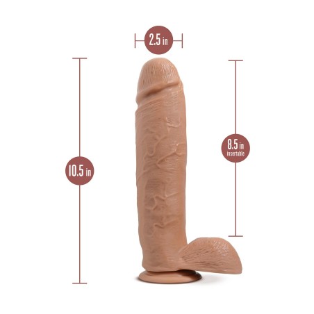 AU NATUREL | HUGE | Realistic Dildo - 25cm | mocha