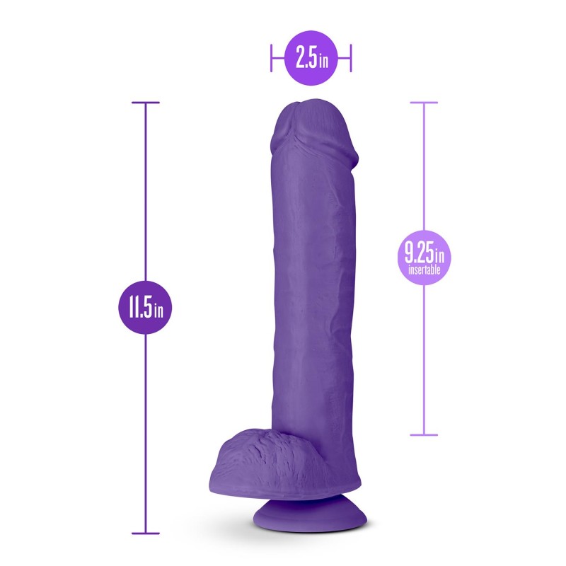 AU NATUREL | BOLD BIG JOHN | Realistic Dildo - 27,5cm | Purple