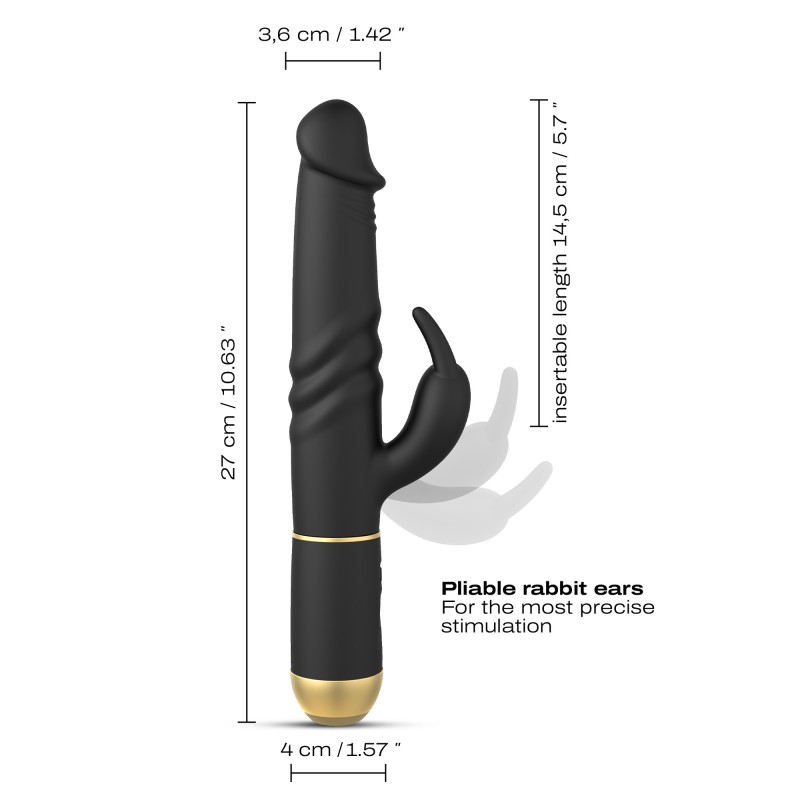 DORCEL, FURIOUS, RABBIT, 2.0, Black