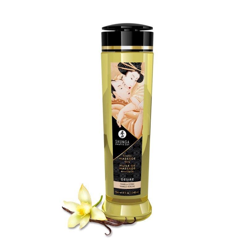 SHUNGA, Erotic, Massage, Oil, Desire, Vanilla, 240ml