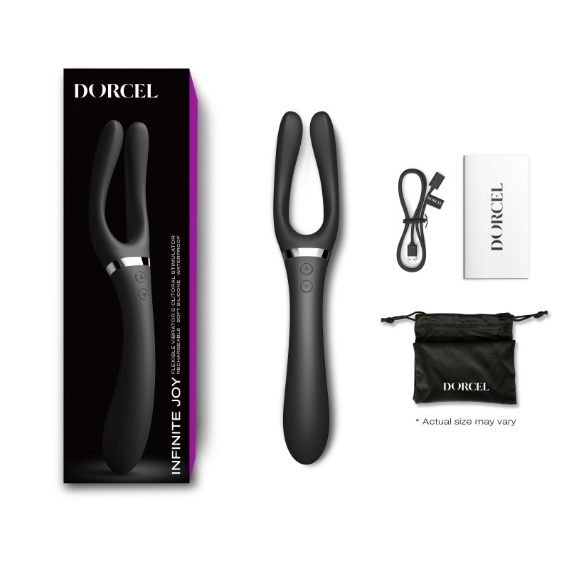 DORCEL, INFINITE JOY, Πολυμορφικός, Δονητής, Μαύρος