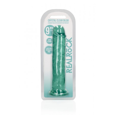 Real Rock, Straight, Realistic, Dildo, with, Suction Cup, 23cm, Green