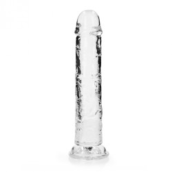 Real Rock, Straight, Realistic, Dildo, with, Suction Cup, 23cm, clear