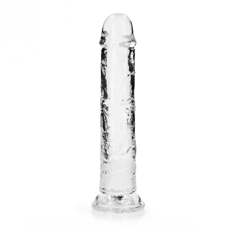 Real Rock, Straight, Realistic, Dildo, with, Suction Cup, 23cm, clear