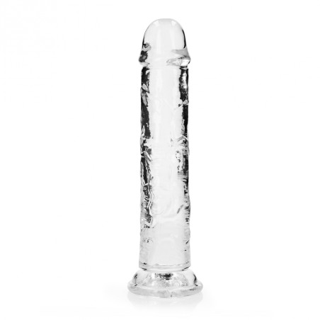 Real Rock, Straight, Realistic, Dildo, with, Suction Cup, 23cm, clear