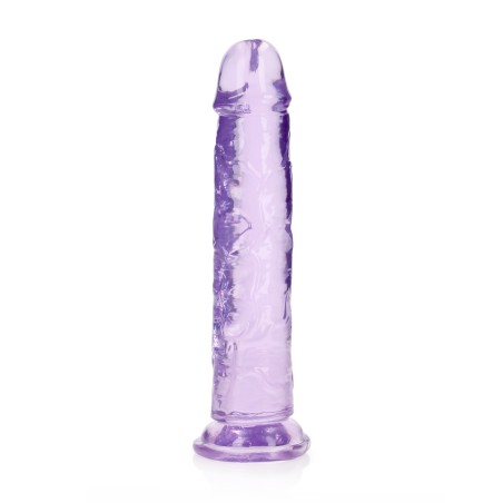 Real Rock, Straight, Realisti,  Dildo, with, Suction Cup, 23cm, purple