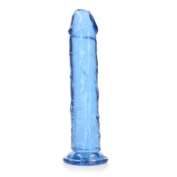 Real Rock, Straight, Realisti,  Dildo, with, Suction Cup, 23cm, blue