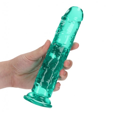 Real Rock, Straight, Realisti,  Dildo, with, Suction Cup, 20cm, Green
