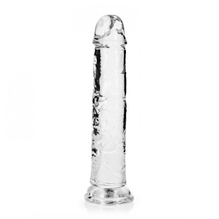 Real Rock, Straight, Realisti,  Dildo, with, Suction Cup, 20cm, clear