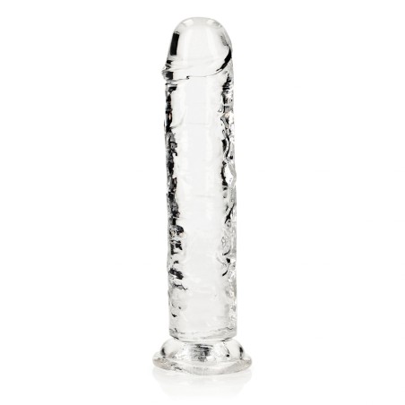 Real Rock, Straight, Realisti,  Dildo, with, Suction Cup, 20cm, clear