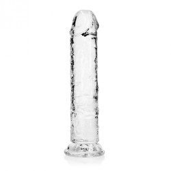 Real Rock, Straight, Realisti,  Dildo, with, Suction Cup, 20cm, clear