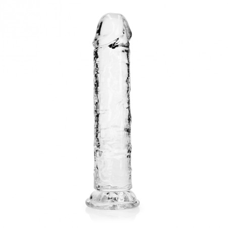 Real Rock, Straight, Realisti,  Dildo, with, Suction Cup, 20cm, clear