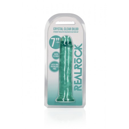 Real Rock, Straight, Realisti,  Dildo, with, Suction Cup, 18cm, Green