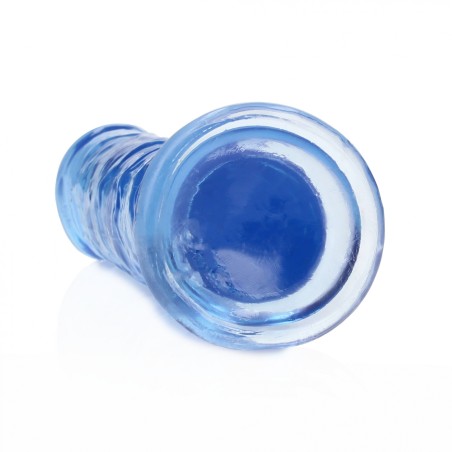 Real Rock, Straight, Realisti,  Dildo, with, Suction Cup, 18cm, blue