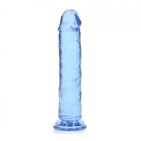 Real Rock, Straight, Realisti,  Dildo, with, Suction Cup, 18cm, blue