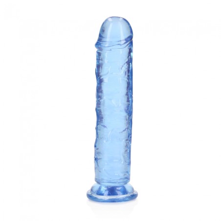 Real Rock | Straight Realistic Dildo with Suction Cup - 18cm | Blue