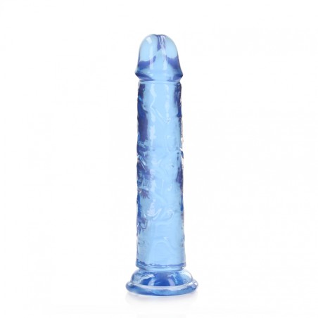 Real Rock, Straight, Realisti,  Dildo, with, Suction Cup, 18cm, blue