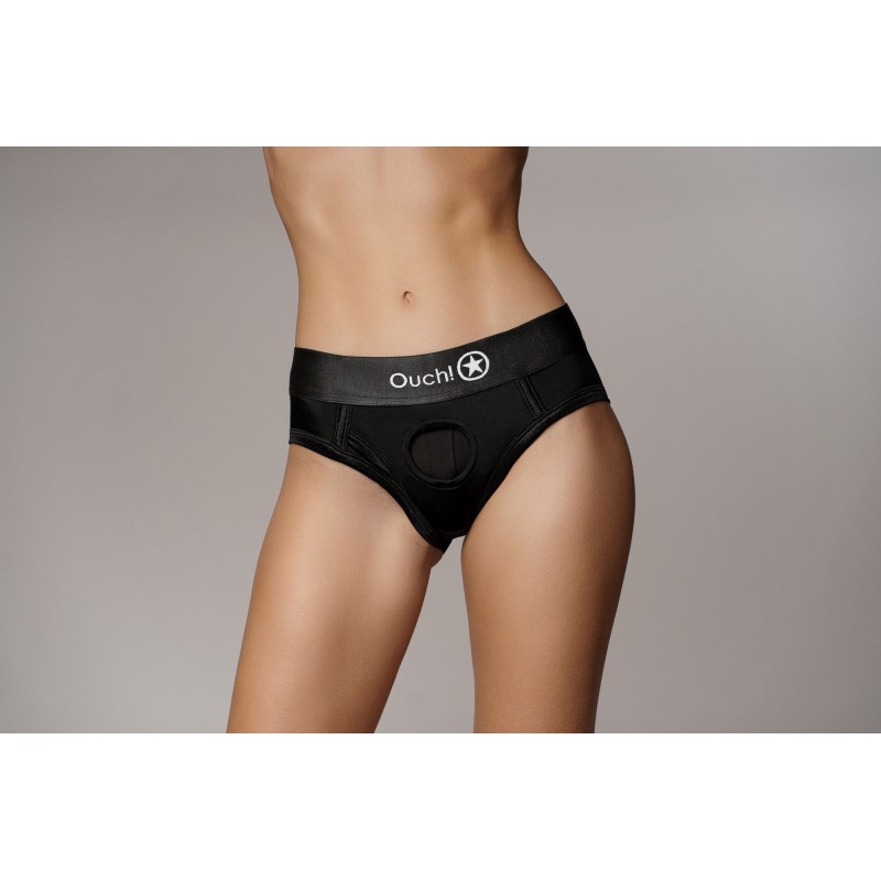 OUCH, Vibrating, Strap-on, High-cut, Brief