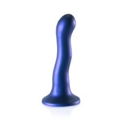 OUCH, Ultra, Soft, Silicone, Curvy, G-Spot, Dildo, 17 cm, blue