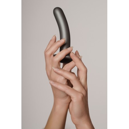 OUCH, Smooth, Silicone, G-Spot, Dildo, 12 cm, Grey