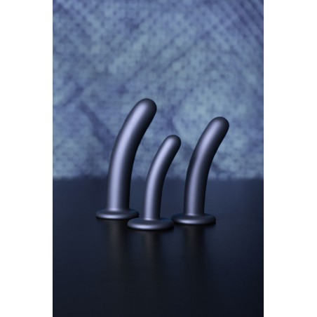 OUCH, Smooth, Silicone, G-Spot, Dildo, 12 cm, Grey