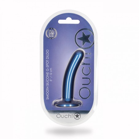 OUCH, Smooth, Silicone, G-Spot, Dildo, 12 cm, blue