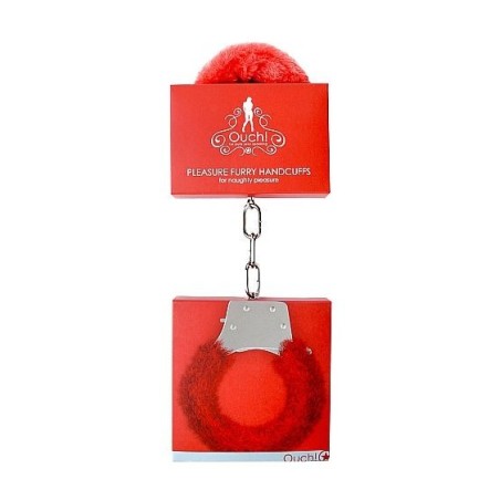 OUCH! - Pleasure Handcuffs Furry - Red