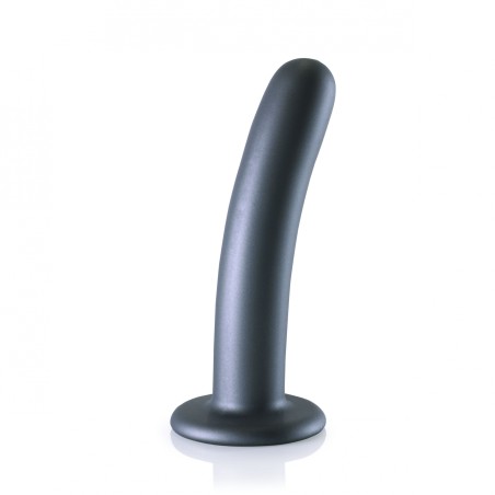 OUCH, Smooth, Silicone, G-Spot, Dildo, 14,5 cm, Grey