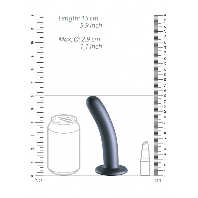 OUCH, G-Spot, Ομοίωμα, Μαλακής, Σιλικόνης, 14,5 cm, Ανθρακί