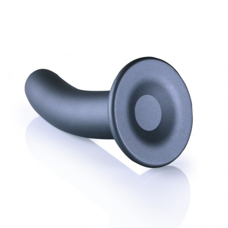 OUCH, Smooth, Silicone, G-Spot, Dildo, 14,5 cm, Grey