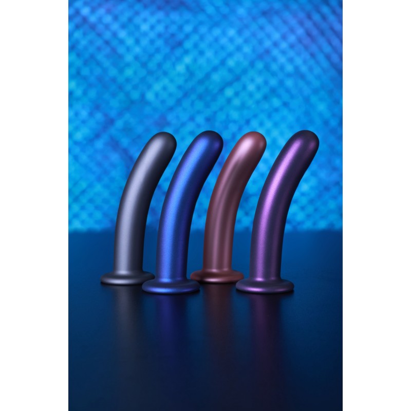 OUCH, Smooth, Silicone, G-Spot, Dildo, 14,5 cm, Grey