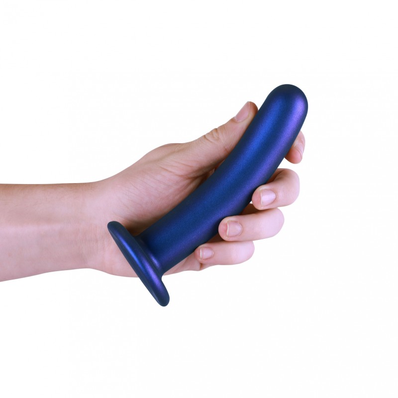 OUCH, Smooth, Silicone, G-Spot, Dildo, 14,5 cm, blue