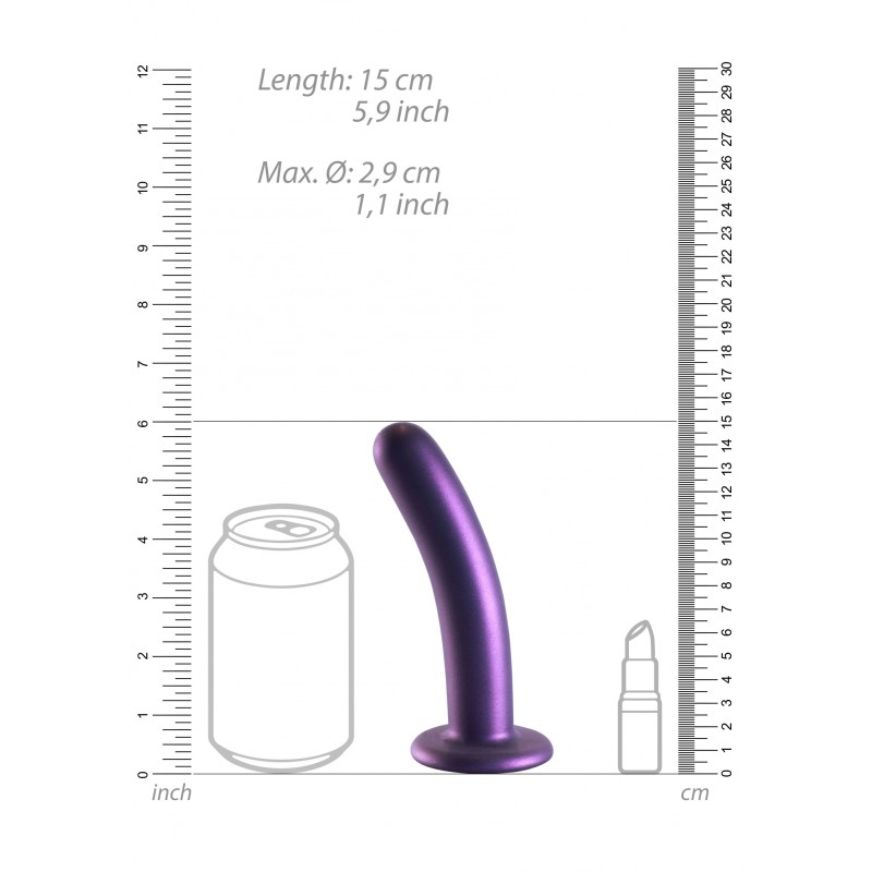 OUCH, G-Spot, Ομοίωμα, Μαλακής, Σιλικόνης, 14,5 cm, μοβ