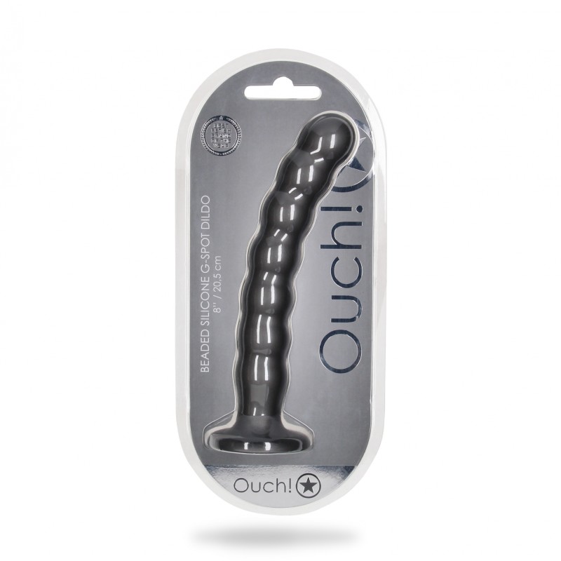 OUCH, G-Spot, Ομοίωμα, Μαλακής, Σιλικόνης, Με, Καμπύλες ,20,5cm, Ανθρακί