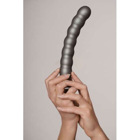 OUCH, Beaded, Smooth, Silicone, G-Spot, Dildo, 20,5cm, blue