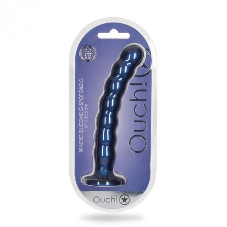 OUCH, G-Spot, Ομοίωμα, Μαλακής, Σιλικόνης, Με, Καμπύλες ,20,5cm, μπλε