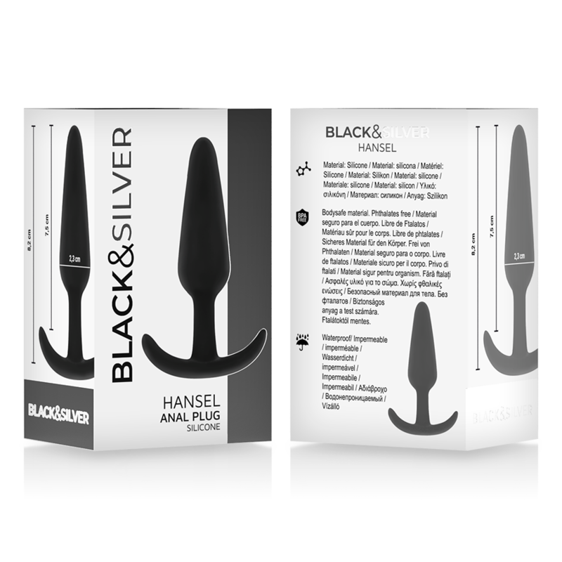 BLACK&SILVER™, HANSEL™, Πρωκτική, Σφήνα, Σιλικόνης , Small