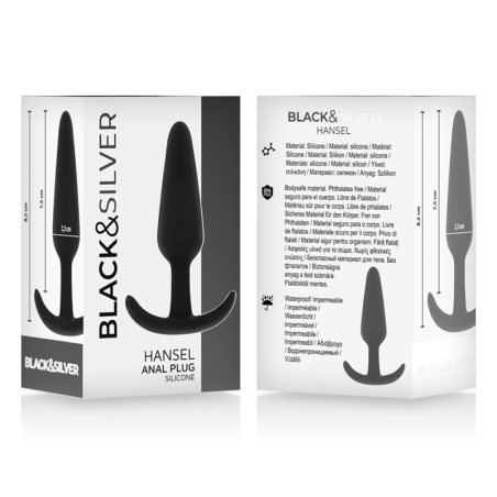 BLACK&SILVER™, HANSEL™, Πρωκτική, Σφήνα, Σιλικόνης , Small