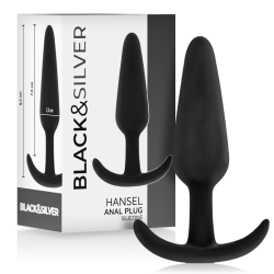 BLACK&SILVER™, HANSEL™, Silicone, Loop, Anal Plug, Small