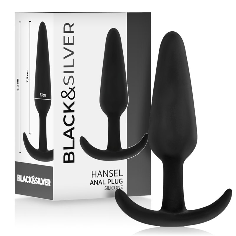 BLACK&SILVER™, HANSEL™, Silicone, Loop, Anal Plug, Small
